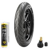 Pneu Cb 300 Fazer 250 Cb 250 110/70r17 54w Tl Diablo Rosso 3 Pirelli + Selante + Bico