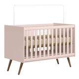 Berço Americano Mini Cama Retrô Q Encanto Rosa - Qmovi