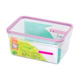 Pote Hermético Com Trava 3,5l Modular Sanremo Freshy Cores Fitness Academia Marmita Cozinha Alimento