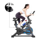 Bicicleta Ergométrica Spinning 15kg Profissional 150kg 1.80m