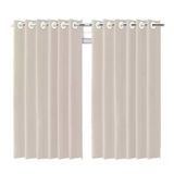 Cortina Blackout Bege C- Ilhos - 280x250cm