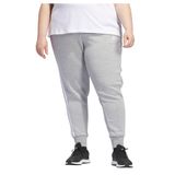Calça De Moletom Feminina Adidas Essentials, 3 Listras, Lã, Cinza
