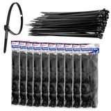 1000 Enforca Gato Abraçadeira De Nylon 3.6x250mm 25cm Preta Fita Hellerman