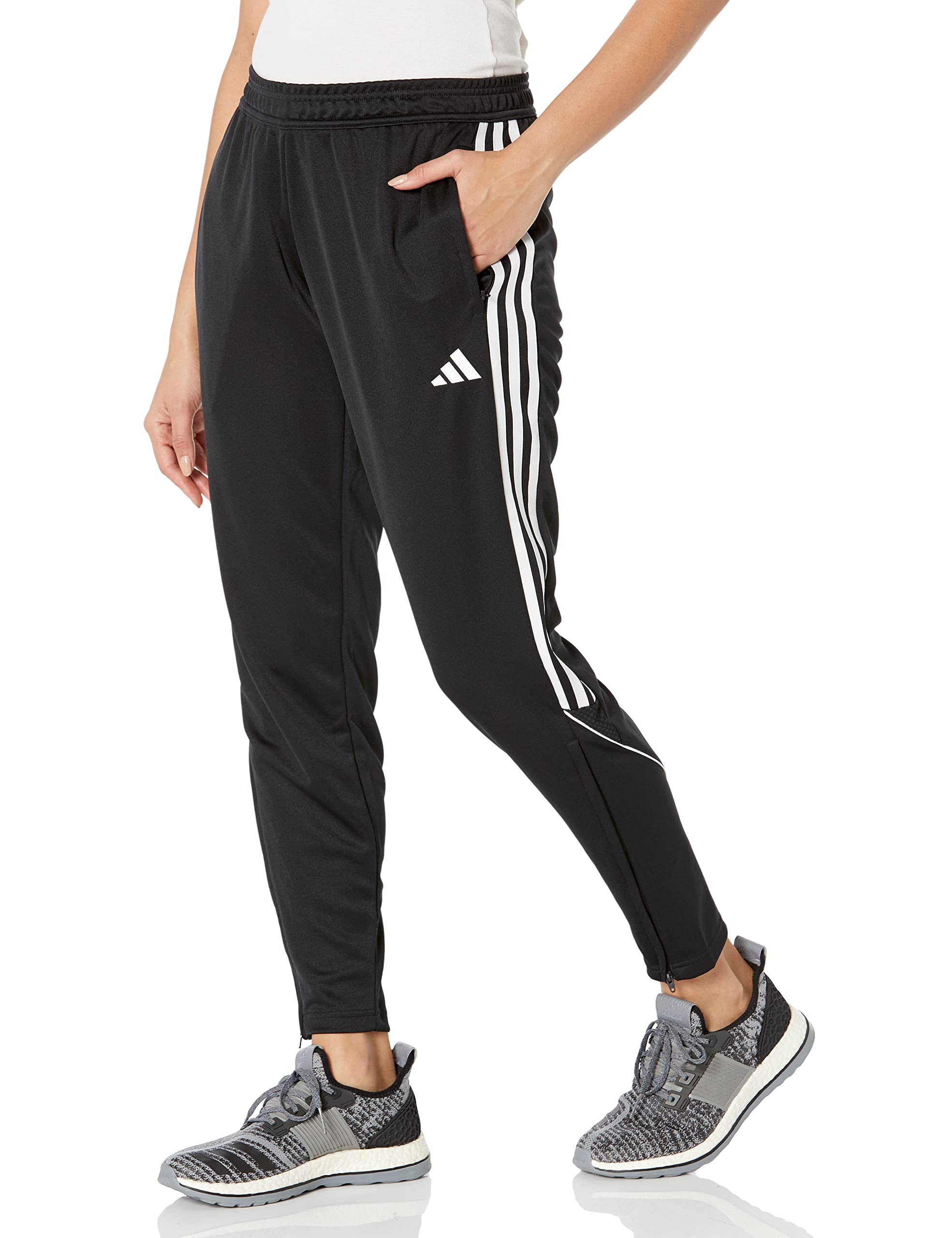 Calças De Treino Adidas Tiro23 League Para Mulheres Pretas E Brancas - L