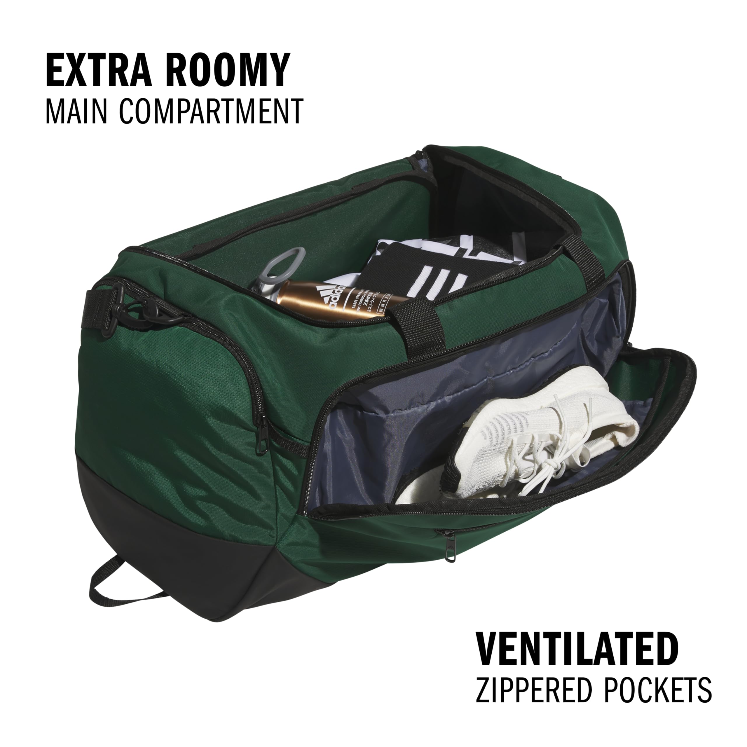 Bolsa Adidas Defender 5.0 Duffel Travel Gym 59l Team Verde Escuro