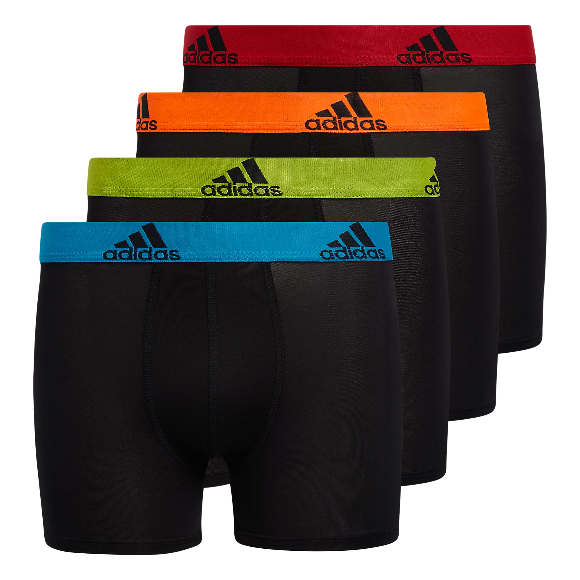 Cueca Boxer Brief Adidas Boys Athletic Fit Microfiber