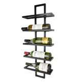Adega Vertical Para 5 Garrafas De Vinho Estilo Industrial