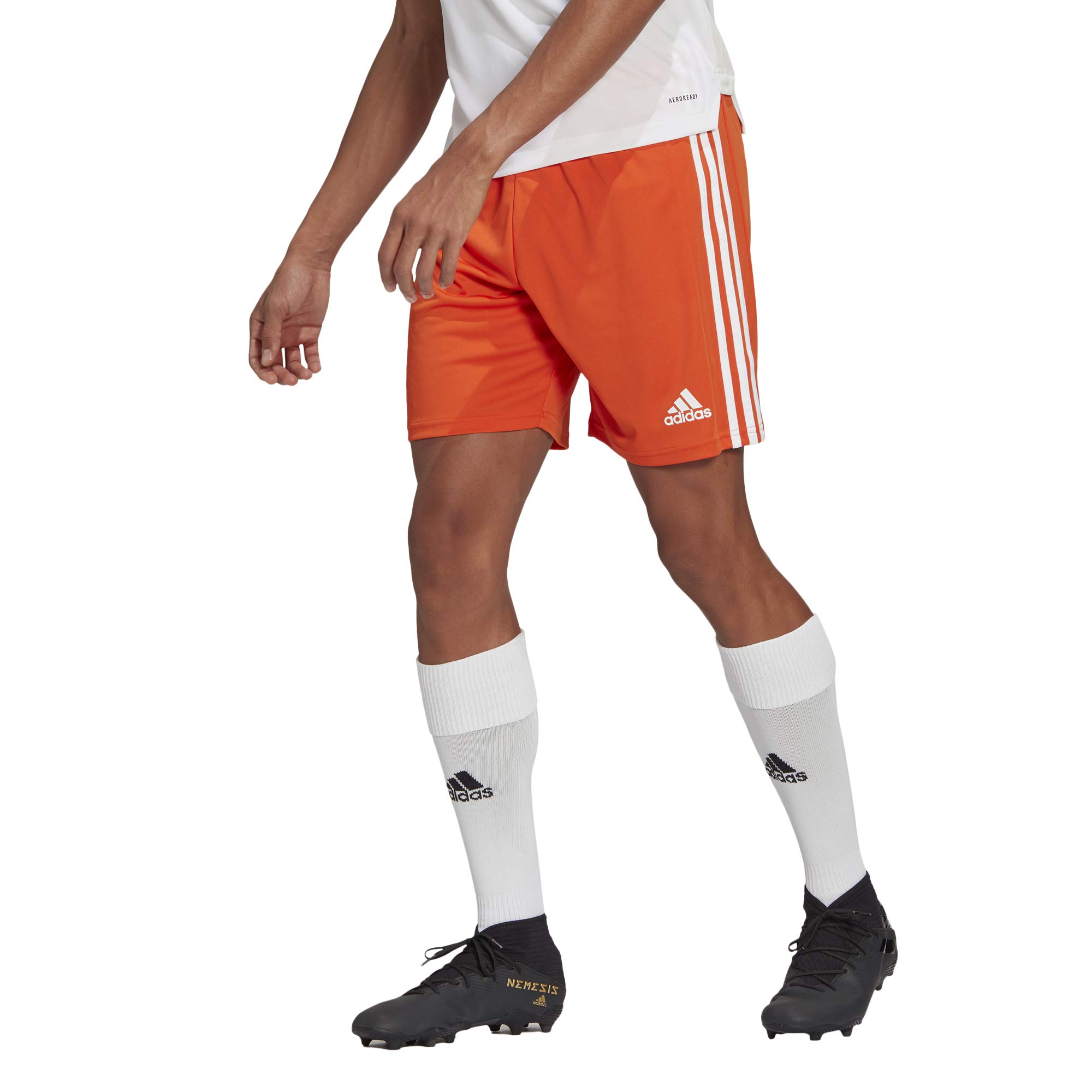 Shorts Adidas Squadra 21 Para Homens Team Laranja/branco - Gg