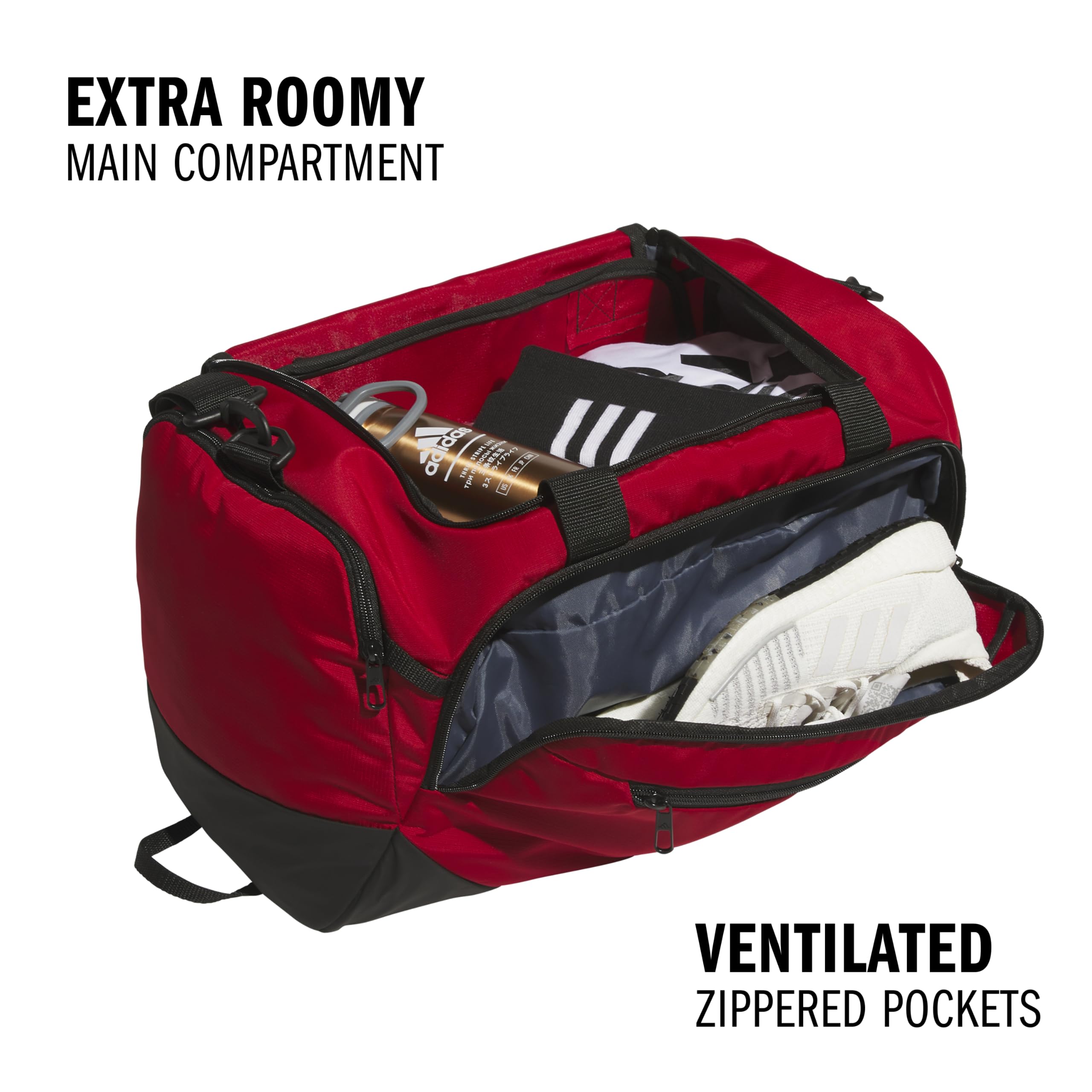 Mochila Adidas Defender 5.0 Small 42l Team Power Vermelha/branca