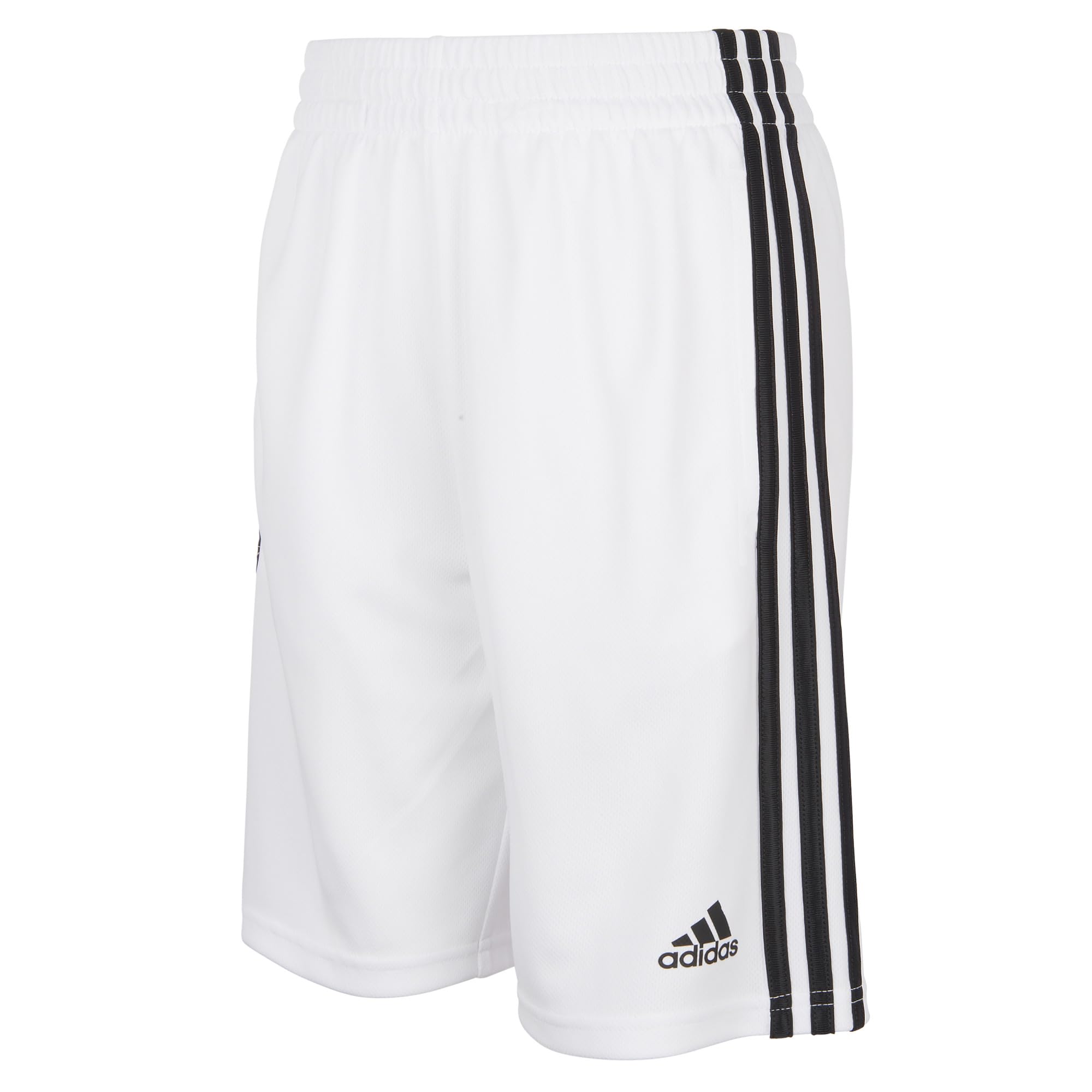 Shorts Adidas Adi Classic De 3 Listras Para Meninos, Brancos, 2t