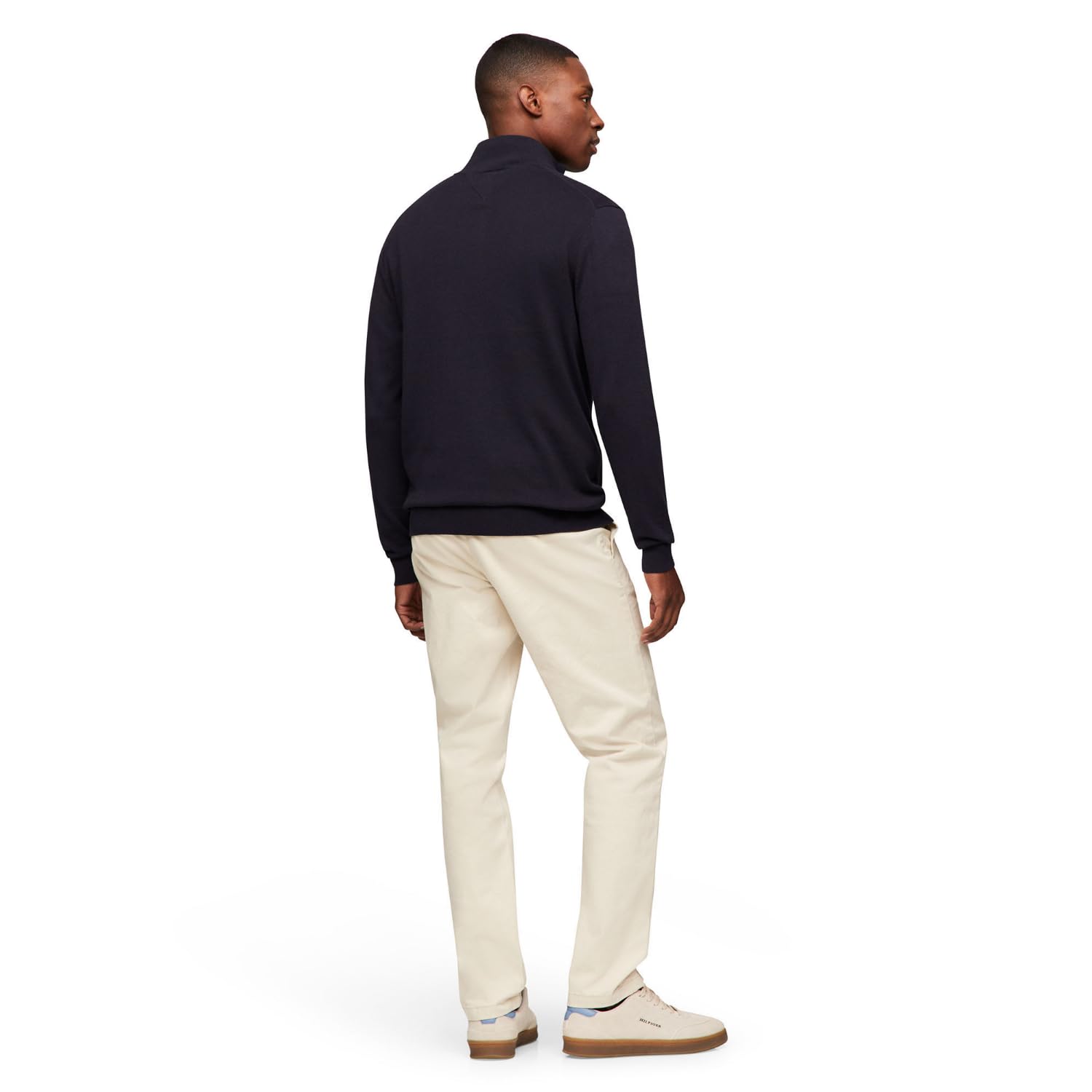Suéter Tommy Hilfiger Essential Cotton Quarter Zip Mock Mock