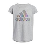 Camiseta Feminina Adidas De Manga Curta Com Gola Redonda Cinza M