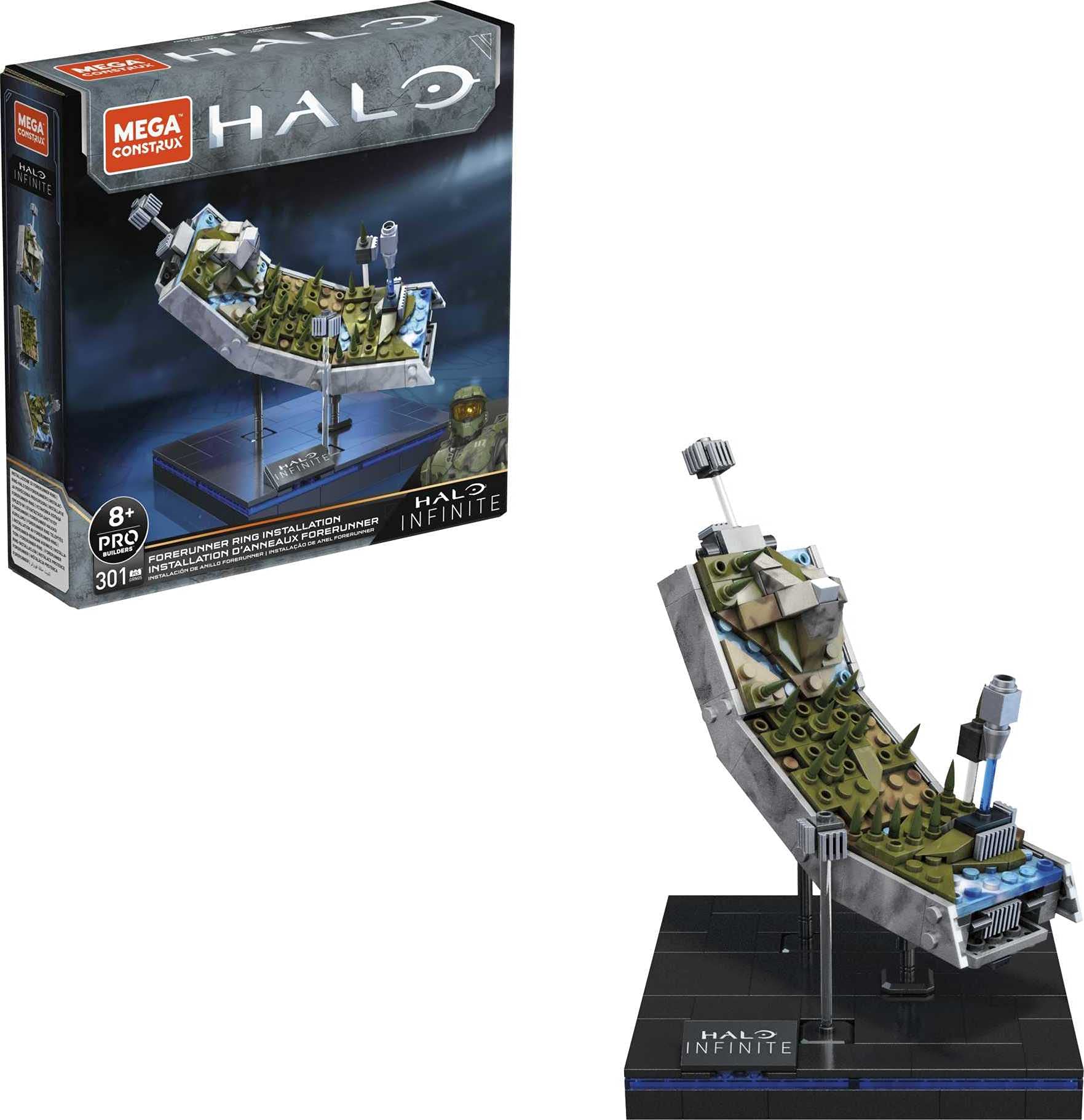 Conjunto De Construção De Brinquedos Mega Halo Infinite Forerunner Ring Com 301 Unidades