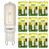 10 Lâmpadas Led Taschibra G9 Bipino 2,5w Leitosa 2700k 220v