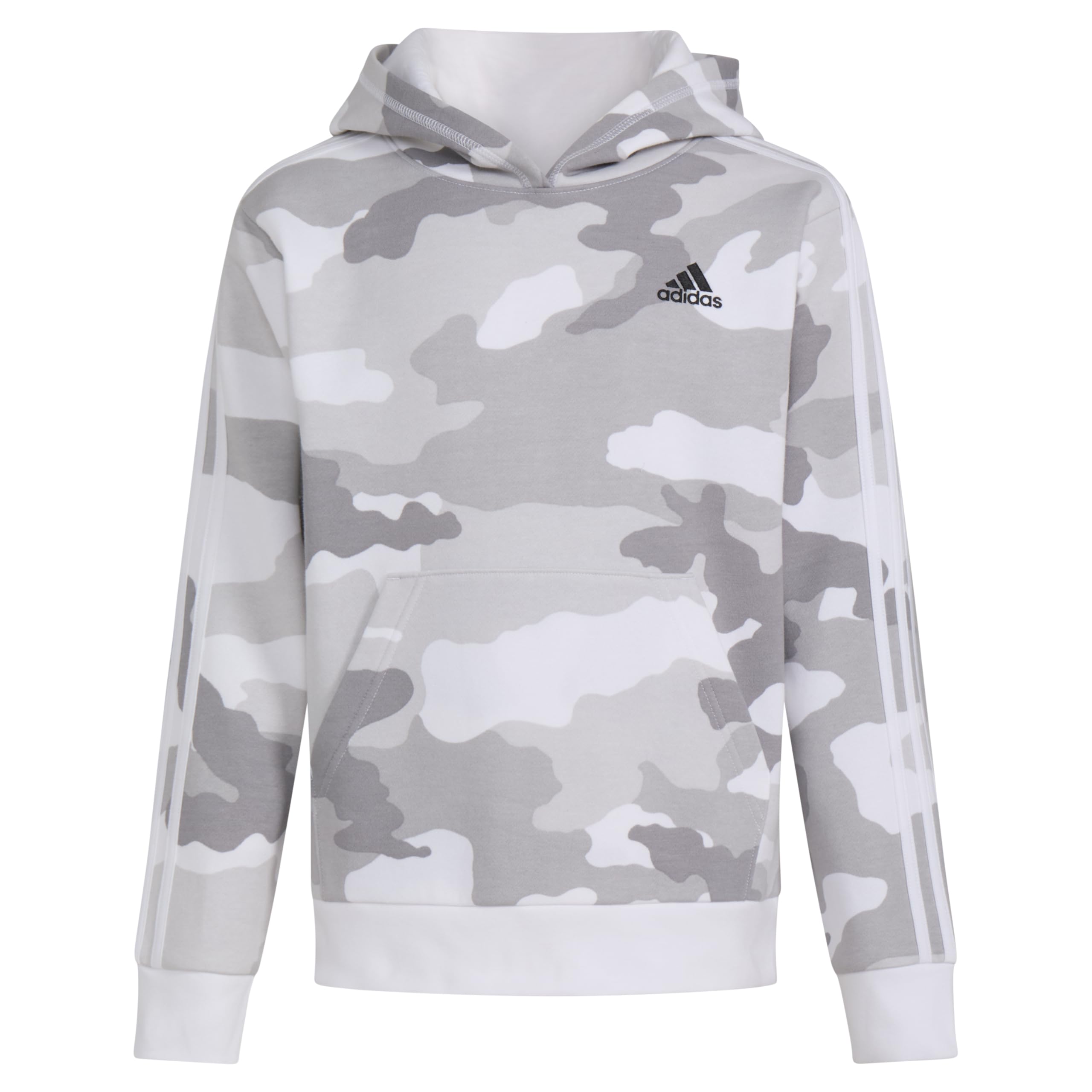 Moletom Com Capuz Adidas Boys De Manga Comprida Com Estampa Camuflada Branca, França