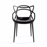 Cadeira De Design Allegra Interior E Exterior - Preto