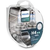 Lâmpada De Farol Philips Halogen X-tremevision Pro150 H4 +150%