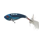 Isca Para Pesca Artificial Metal Bait 5,5cm 10g Com Pena Garateia Em Aço Carbono