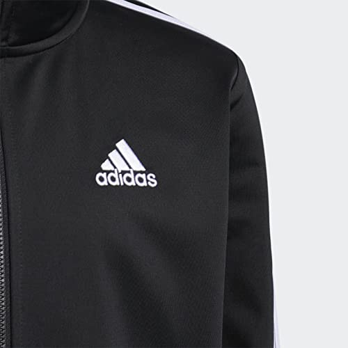 Jaqueta Adidas Zip Front Iconic Tricot Para Meninos, Preta