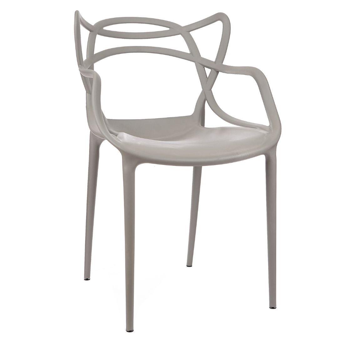 Cadeira De Design Allegra Interior E Exterior - Cinza