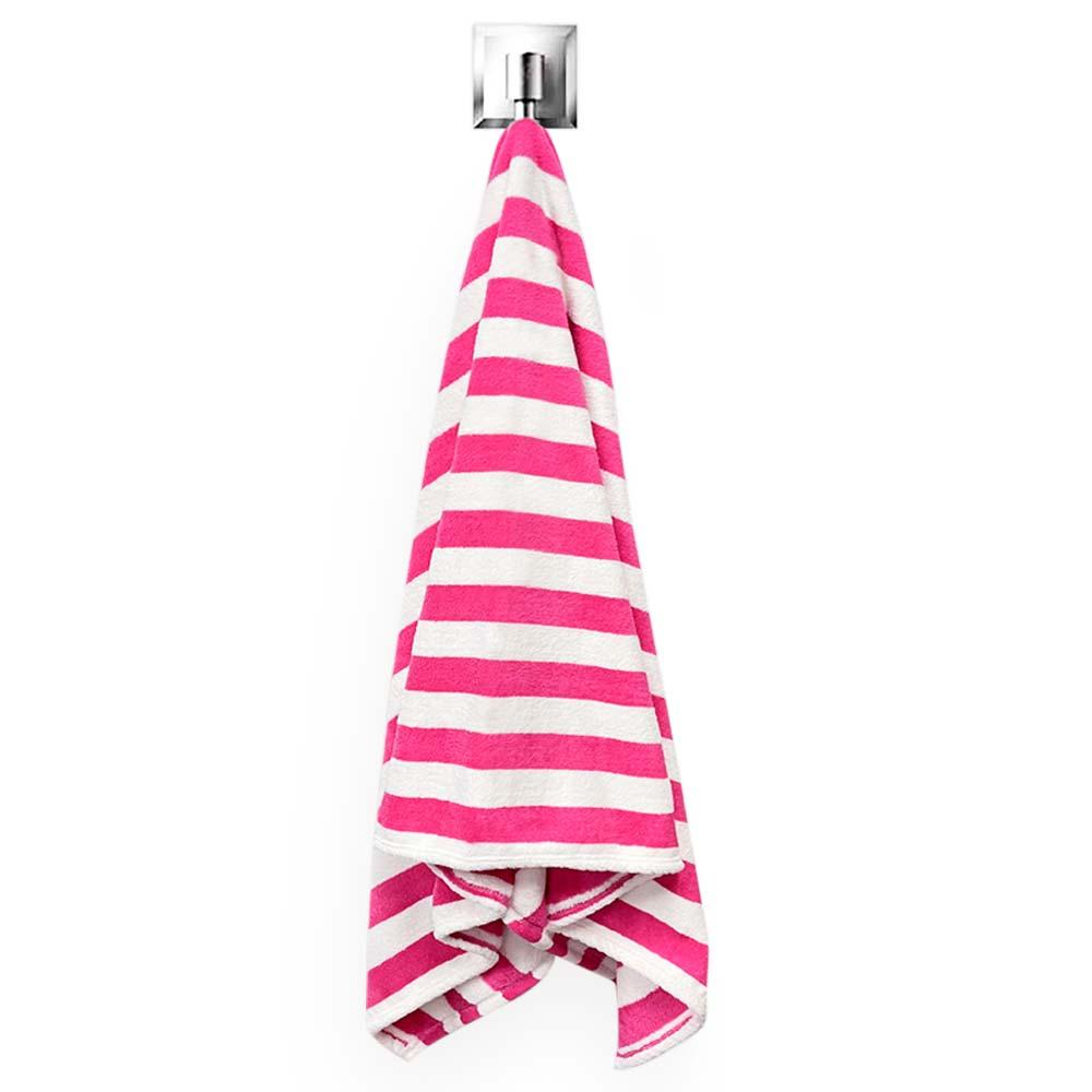 Toalha De Banho Gigante Power Sec Listrada - Catran Rosa