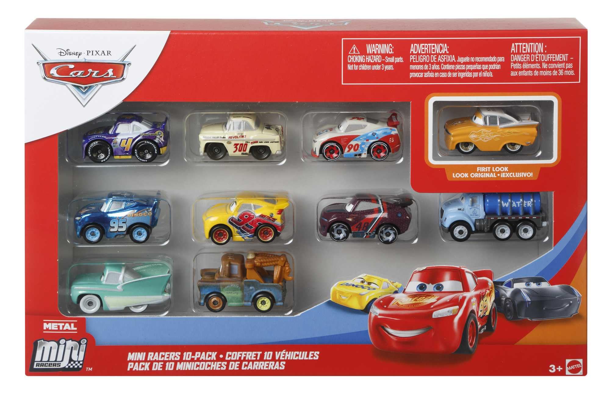 Veículos De Brinquedo Mattel Disney Pixar Cars Mini Racers, Pacote