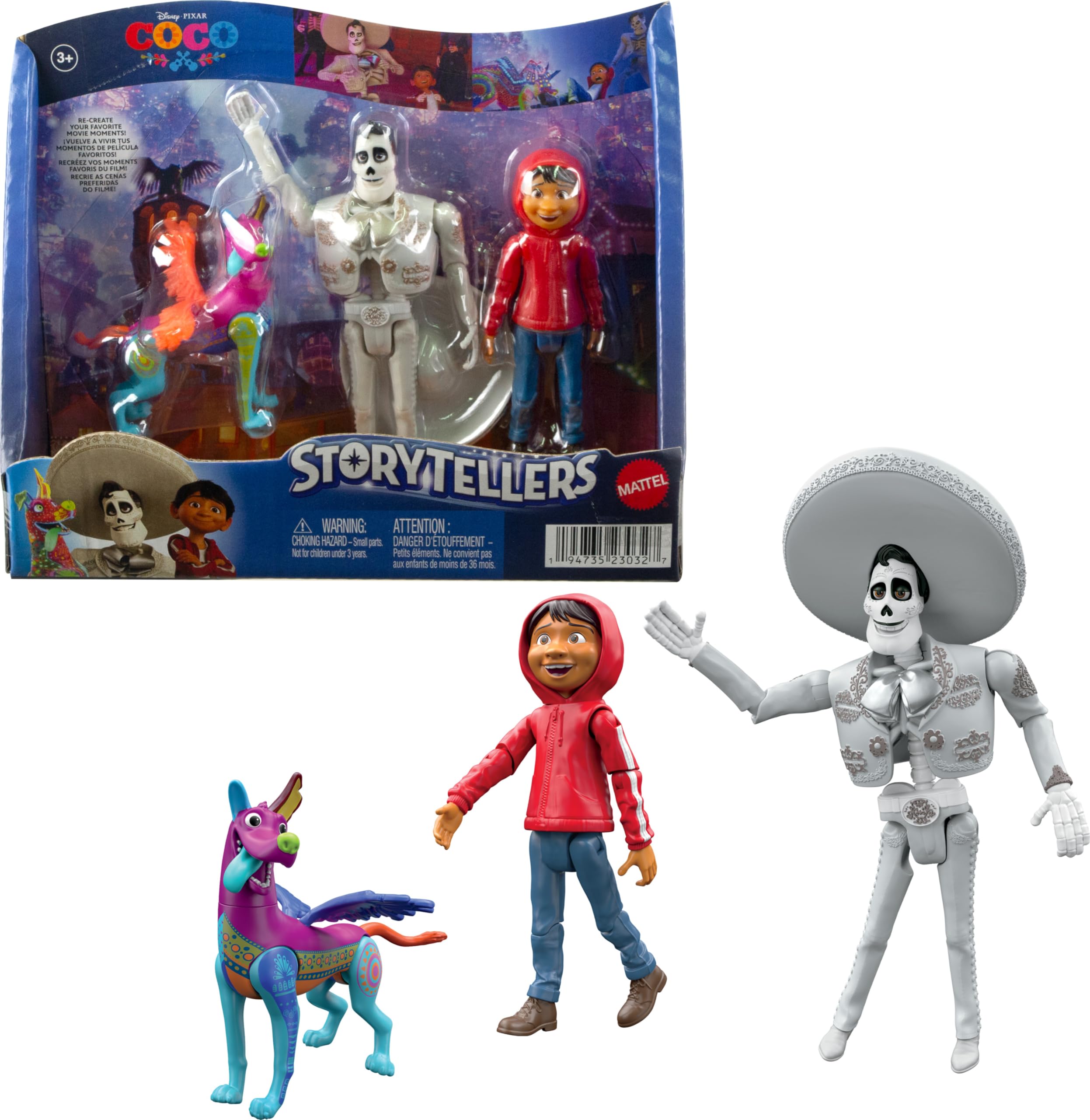 Boneco De Ação Mattel Disney Pixar Coco Storyteller De 4 Polegadas