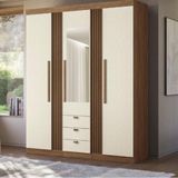 Roupeiro 4 Portas Pernambuco 4.4 Jatoba Areia