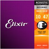 Encordoamento Para Violão Aço 12 Cordas Elixir 11152
