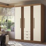 Roupeiro 4 Portas Pernambuco 4.4 Jatoba Areia