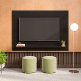 Painel Para Tv Até 50 Polegadas 1 Prateleira Columbia Espresso Móveis Preto