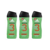 Pacote De 3 Gel De Banho Adidas Active Start 3 Em 1, Shampoo E Sabonete Facial De 250 Ml