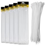 250 Abraçadeiras Lacre De Nylon Enforca Gato Cinta Plástica 4,8 X 400mm Fita Hellerman 40cm Branco
