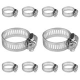 Kit 50 Abraçadeiras De Metal Para Mangueira De Gas Casa Jardim Rosca Sem Fim 3/4 13mm A 19mm