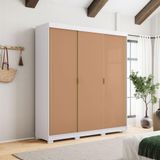 Roupeiro 3 Portas Correr Libéria Branco Camarim