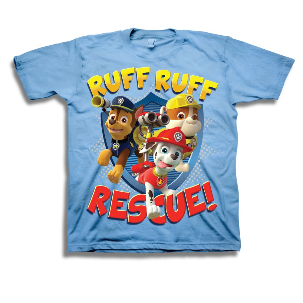 Camiseta Paw Patrol Baby-boys Toddler Group De Manga Curta