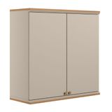 Armario Aereo 2 Portas Texas Jequitiba Off White