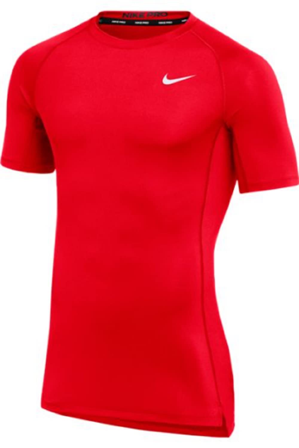 Camiseta De Treino Nike Pro Ajustada De Manga Curta Para Homens Vermelha Xxl