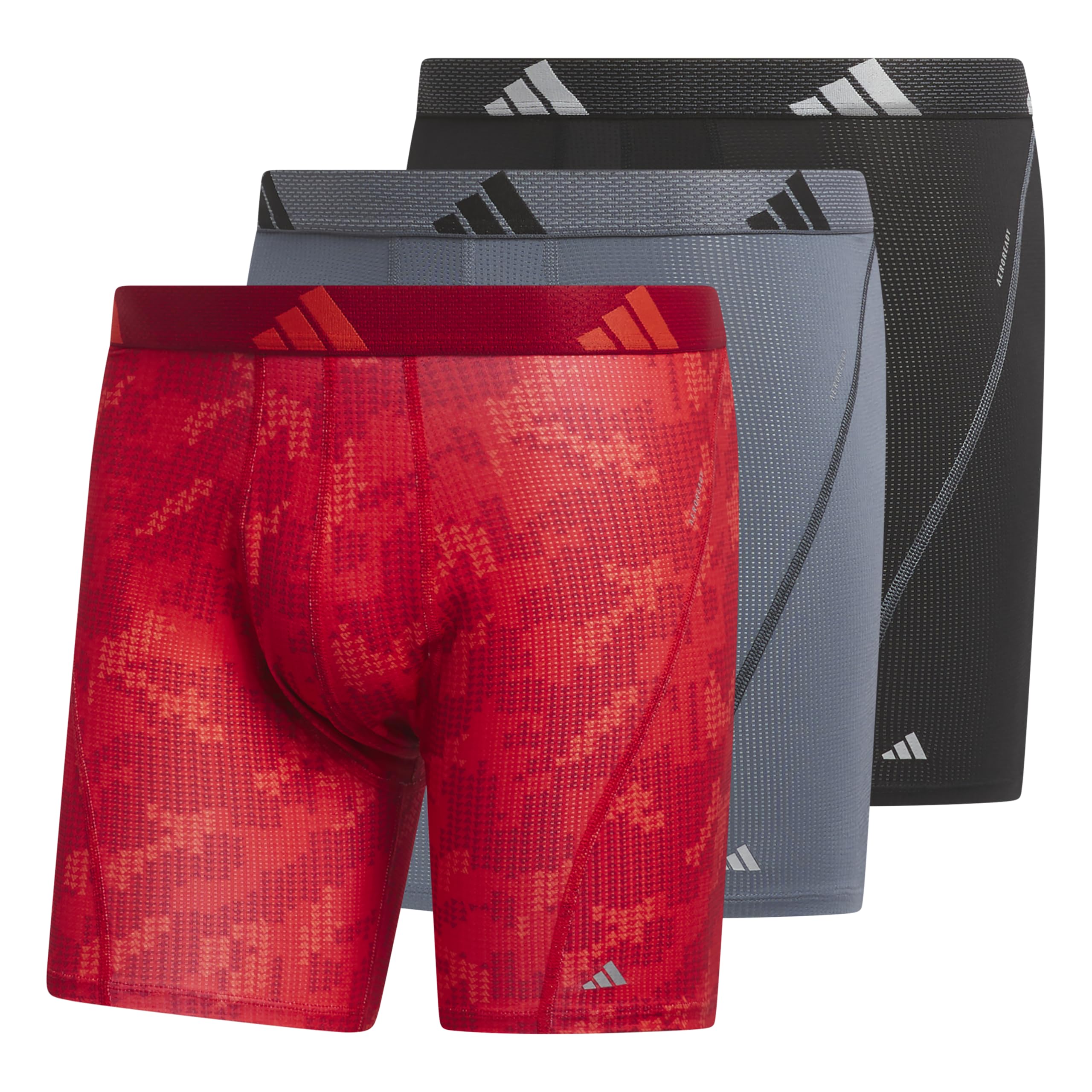 Cueca Boxer Brief Adidas Performance Mesh (pacote Com 3)
