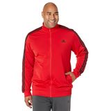 Jaqueta Esportiva Adidas Warm-up Tricot De 3 Listras Para Homens Escarlate