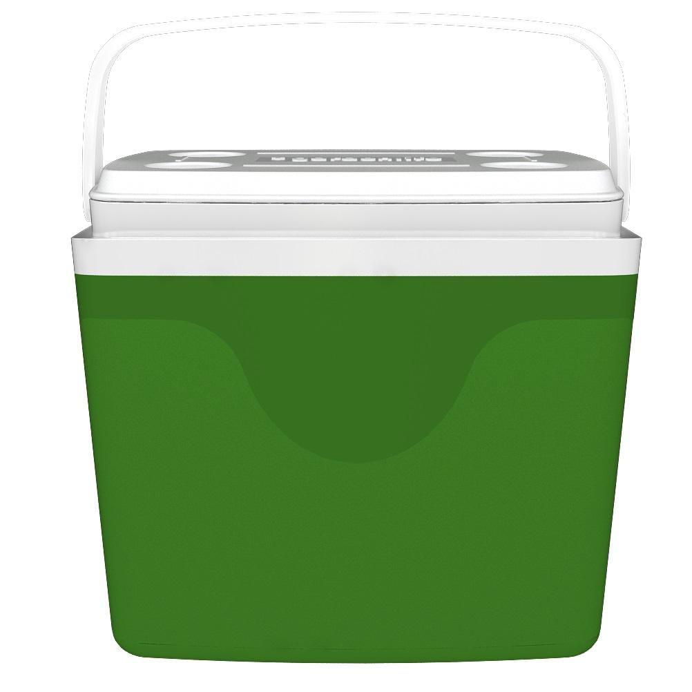 Caixa Térmica Cooler 34l Porta Copos - Verde
