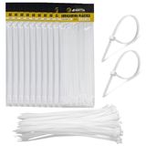 1000 Enforca Gato Abraçadeira Lacre De Nylon 3.6x300mm Fita Hellerman 30cm Branco