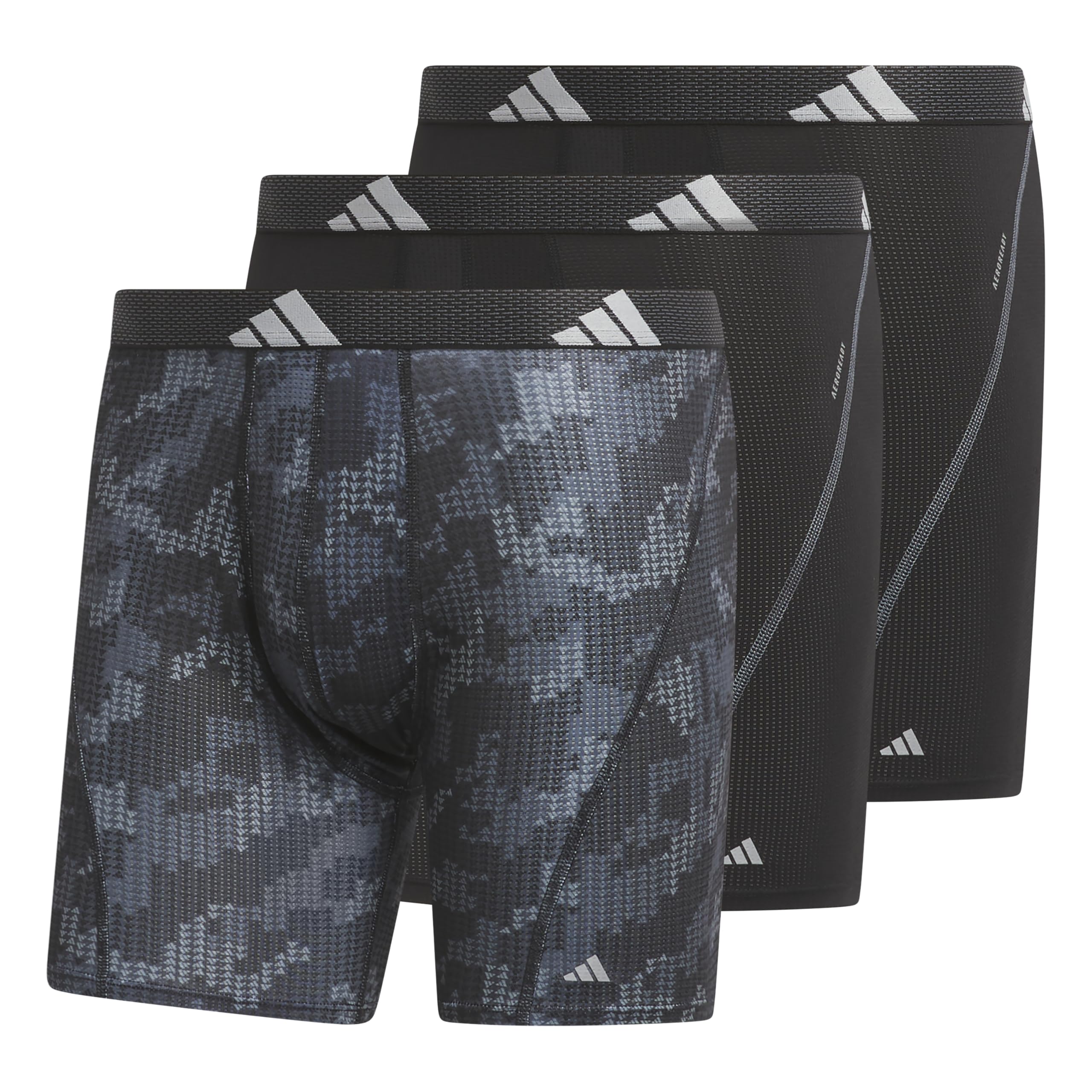 Cueca Boxer Brief Adidas Performance Mesh Para Homens, Pacote Com 3