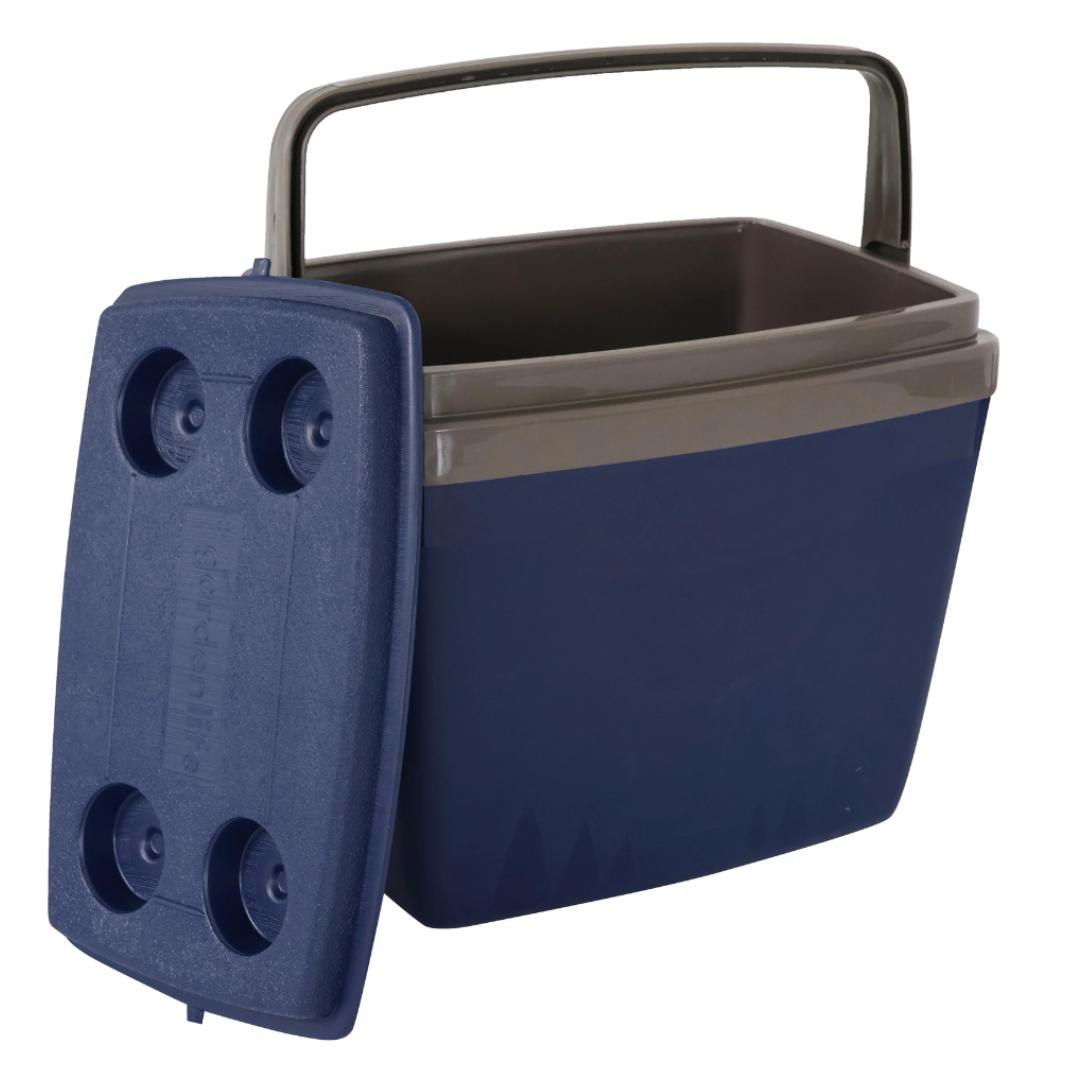 Caixa Térmica Cooler 34l Porta Copos - Azul