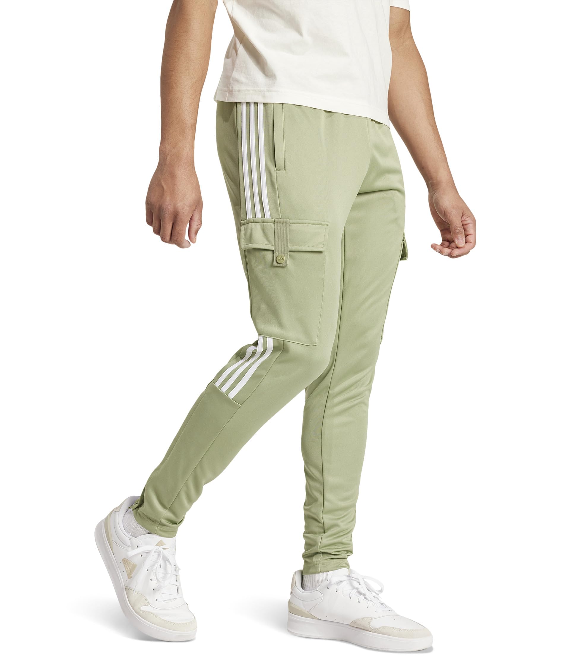 Calças Cargo Adidas Tiro Para Homens, Tenda Verde/branca