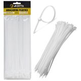200 Enforca Gato Cinta Plástica 3.6x300mm Fita Hellerman 30cm Branco