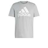 Camiseta Adidas Essentials Single Jersey 3 Listras Masculina Cinza