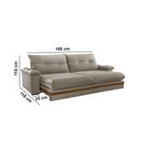 Sofá Avalon 02 Módulos De 90cm Br25cm Meu Sofá Online B002 Veludo Capuccino
