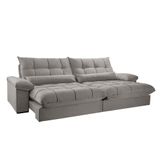 Sofá Liz 02 Módulos De 90cm Br 25cm Meu Sofá Online B026 Veludo Prata