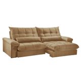 Sofá Liz 02 Módulos De 120cm Br 25cm Meu Sofá Online P321 Linho Dourado